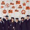 31 Pieces Graduation Decorations Class of 2025, Graduation Hanging Swirl Congrats Grad and Graduation Party Decorations(Orange, Black)